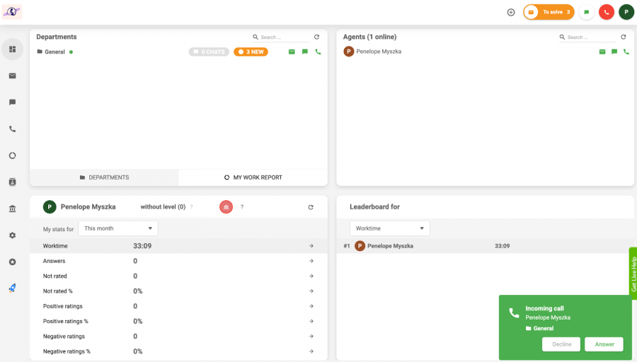 mejor software para call center LiveAgent
