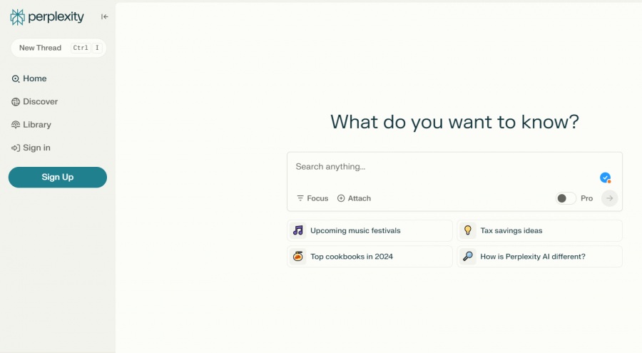 herramienta crear contenido con IA Perplexity
