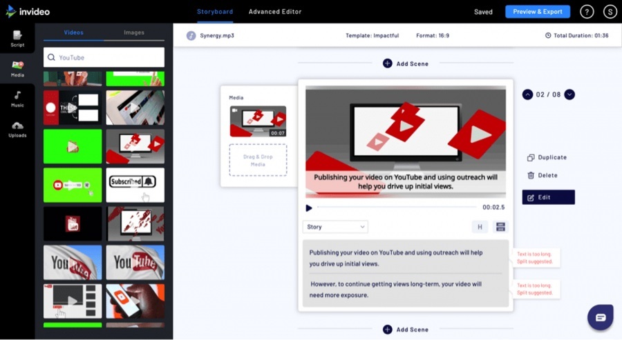 InVideo: Edición de Vídeo Asistida por IA