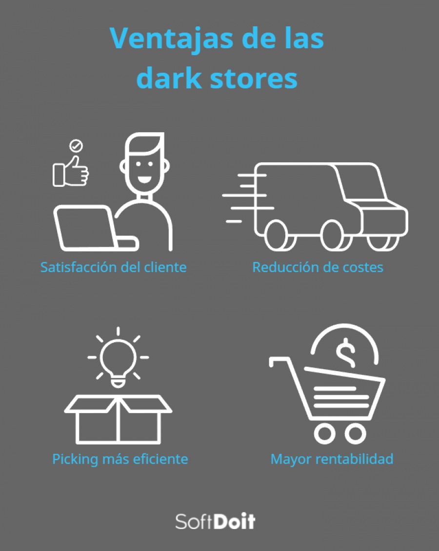 Ventajas de las dark stores