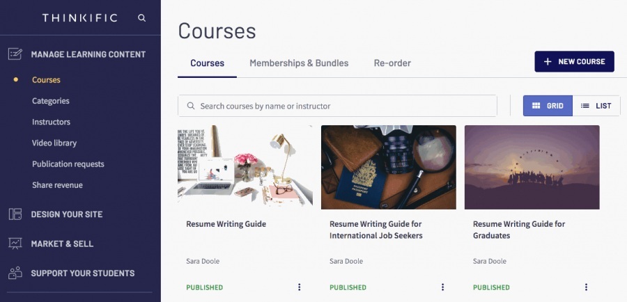 Thinkific: plataforma LMS