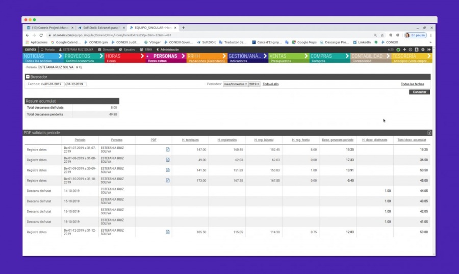 Coneix ERP para proyectos