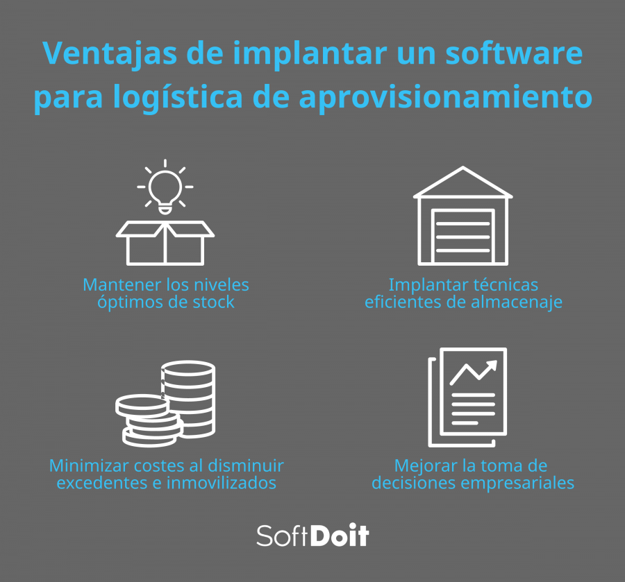Ventajas de implantar un software para logística de aprovisionamiento