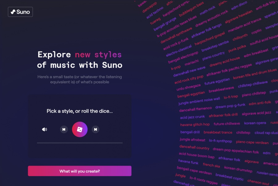herramientas inteligencia artificial gratuitas Suno