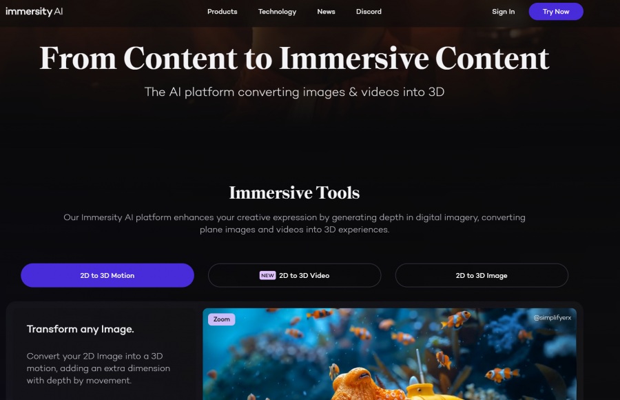 herramientas inteligencia artificial gratuitas Immersity