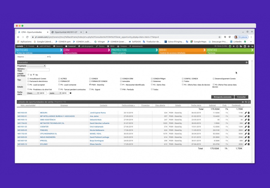 Coneix: CONEIX-CRM
