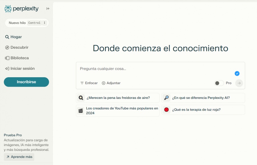 Primeros pasos con Perplexity﻿