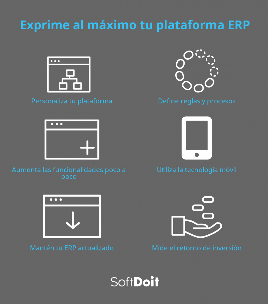 plataformas erp infografía