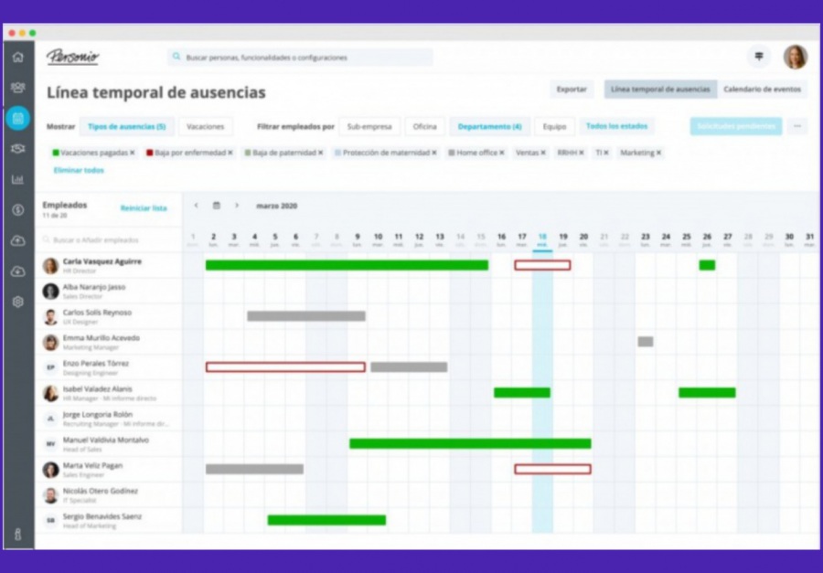 Personio: software de recursos humanos