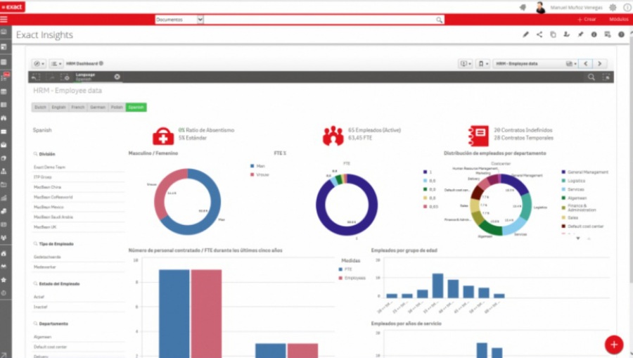 Exact para RRHH: software de gestión de personal