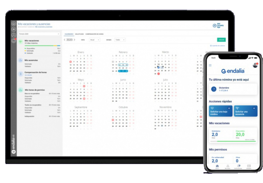 Endalia HR: software de gestión de personal