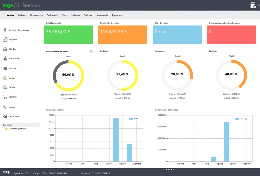 Funcionalidades de sage 50