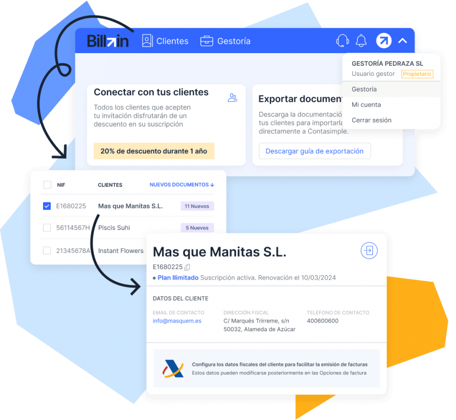 Software de asesorías Billin