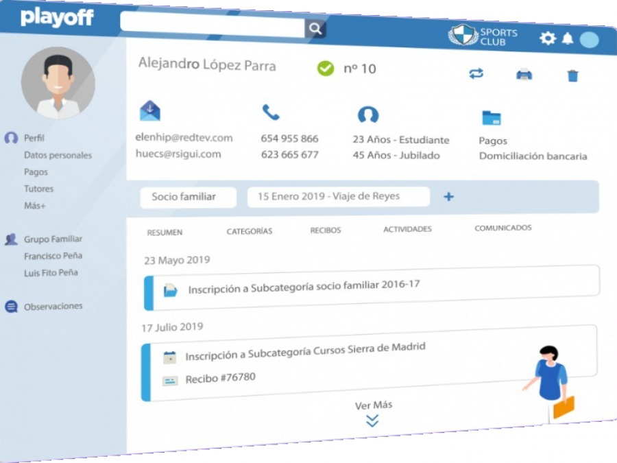 Playoff Clubs: software para centros deportivos
