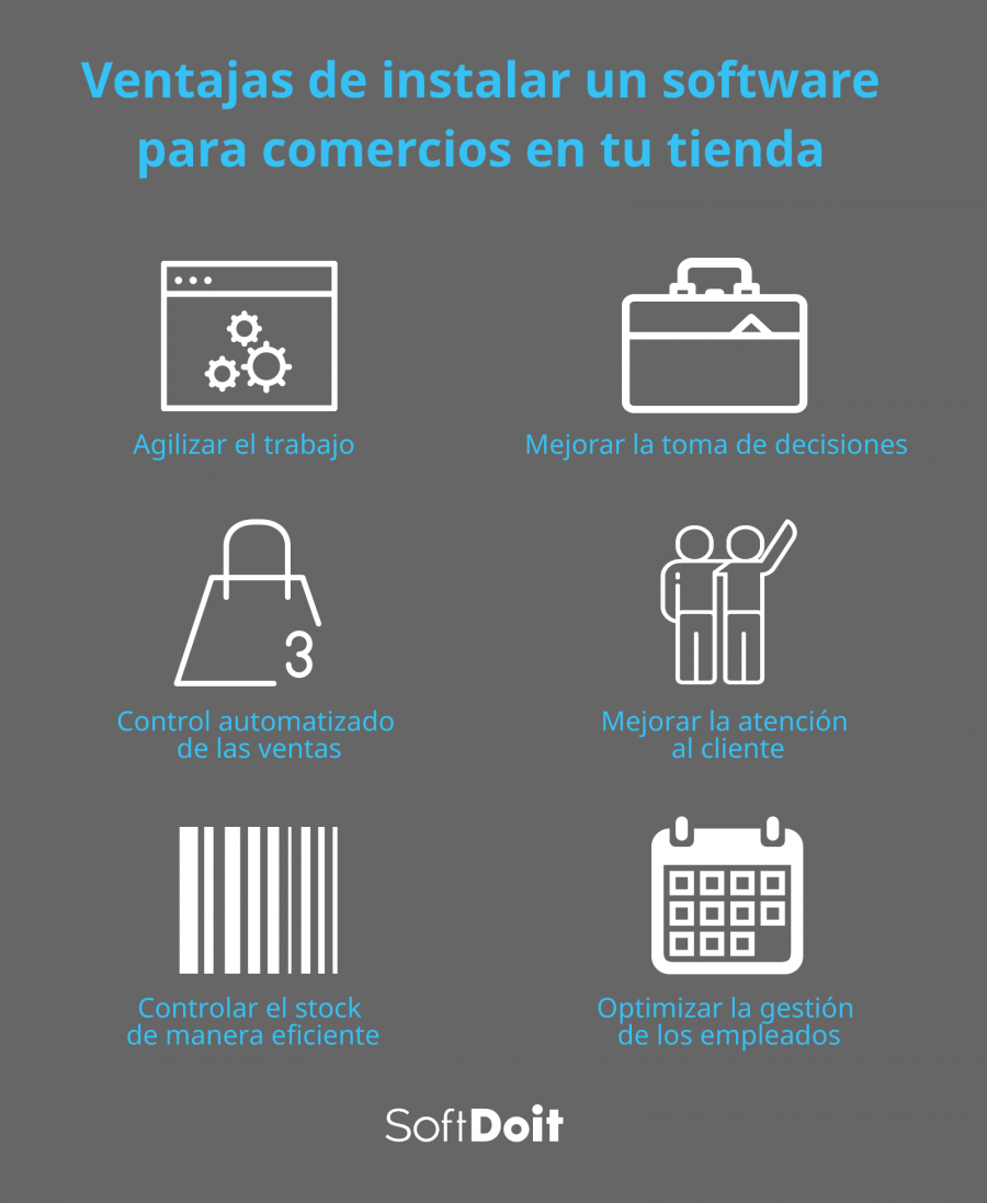 Ventajas de instalar un software para comercios en tu tienda