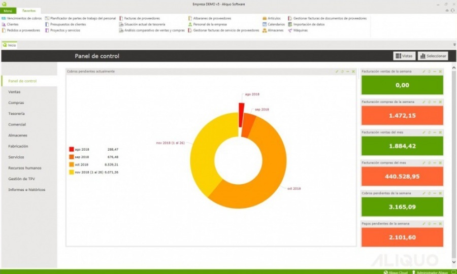 programa para hacer factura Aliquo