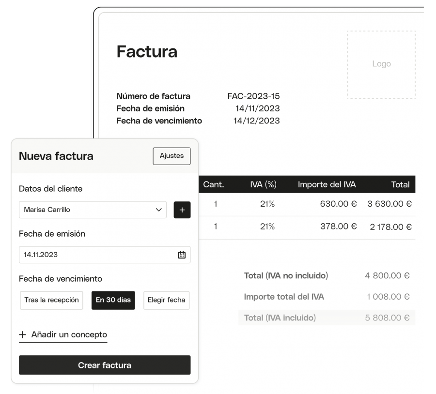 Programa para hacer facturas Qonto
