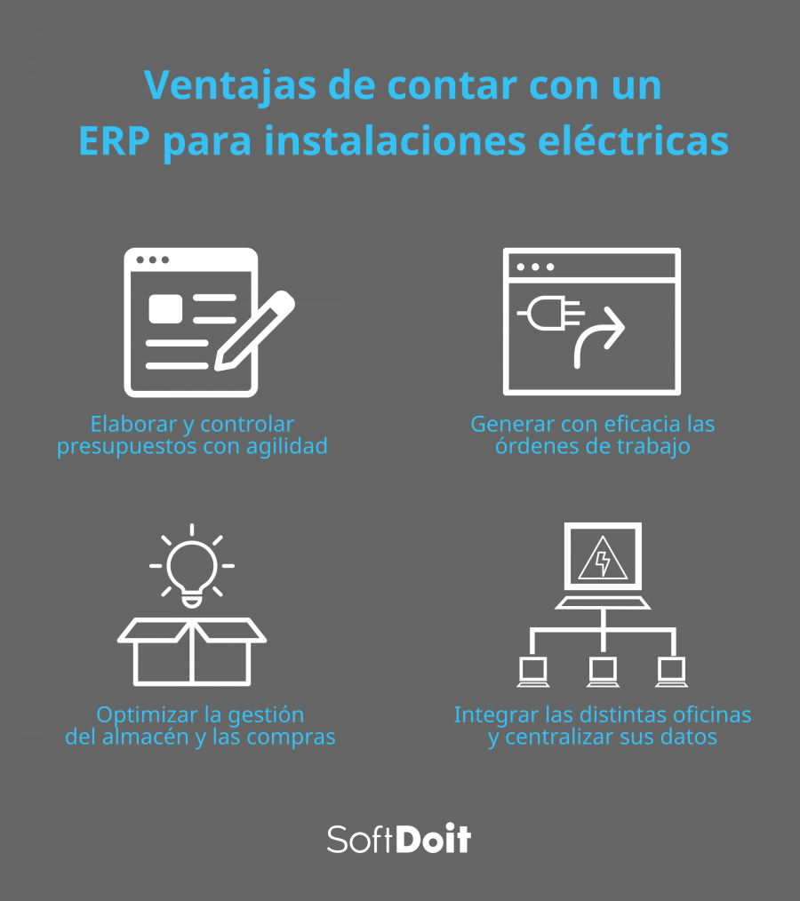 Ventajas de contar con un ERP para instalaciones eléctricas