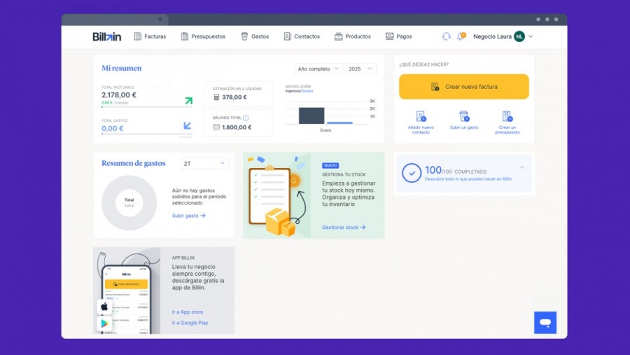 software facturas Billin