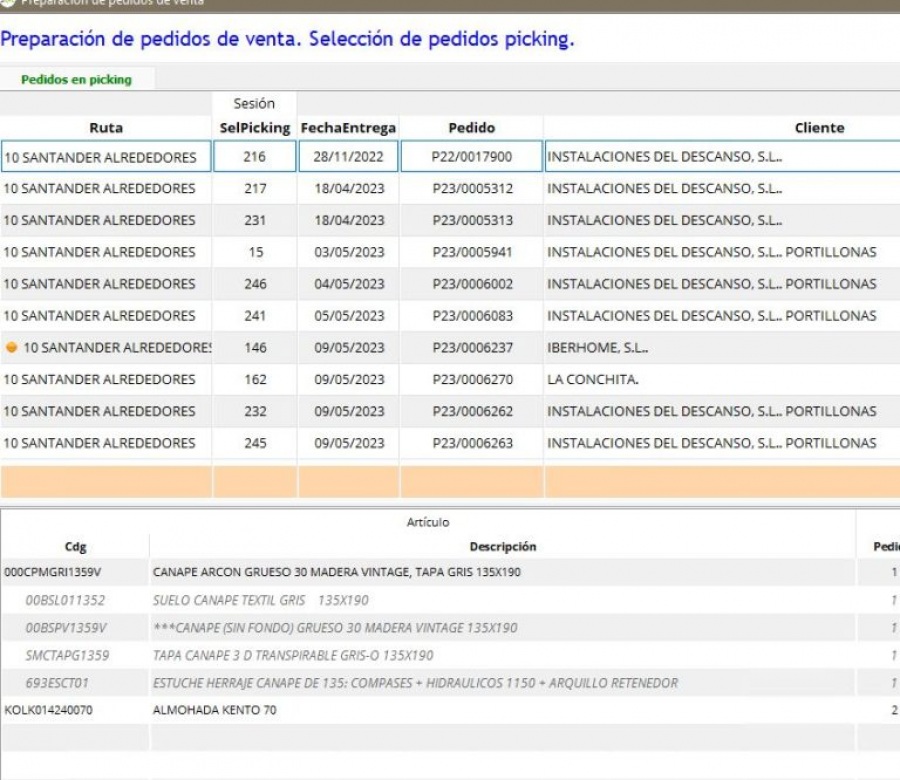 Software gestion de almacen Elipse SGA