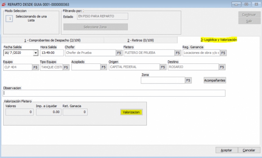 Setup Informática TMS: software transporte