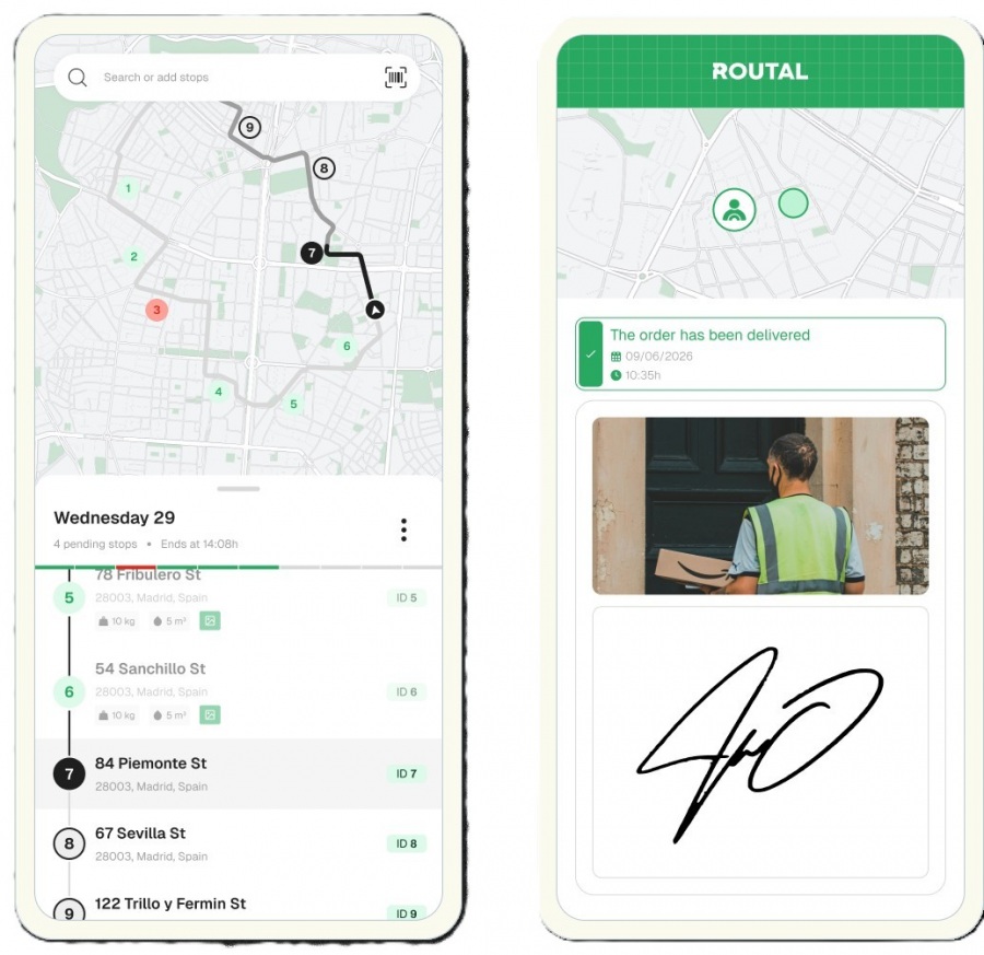 Software de transporte Routal