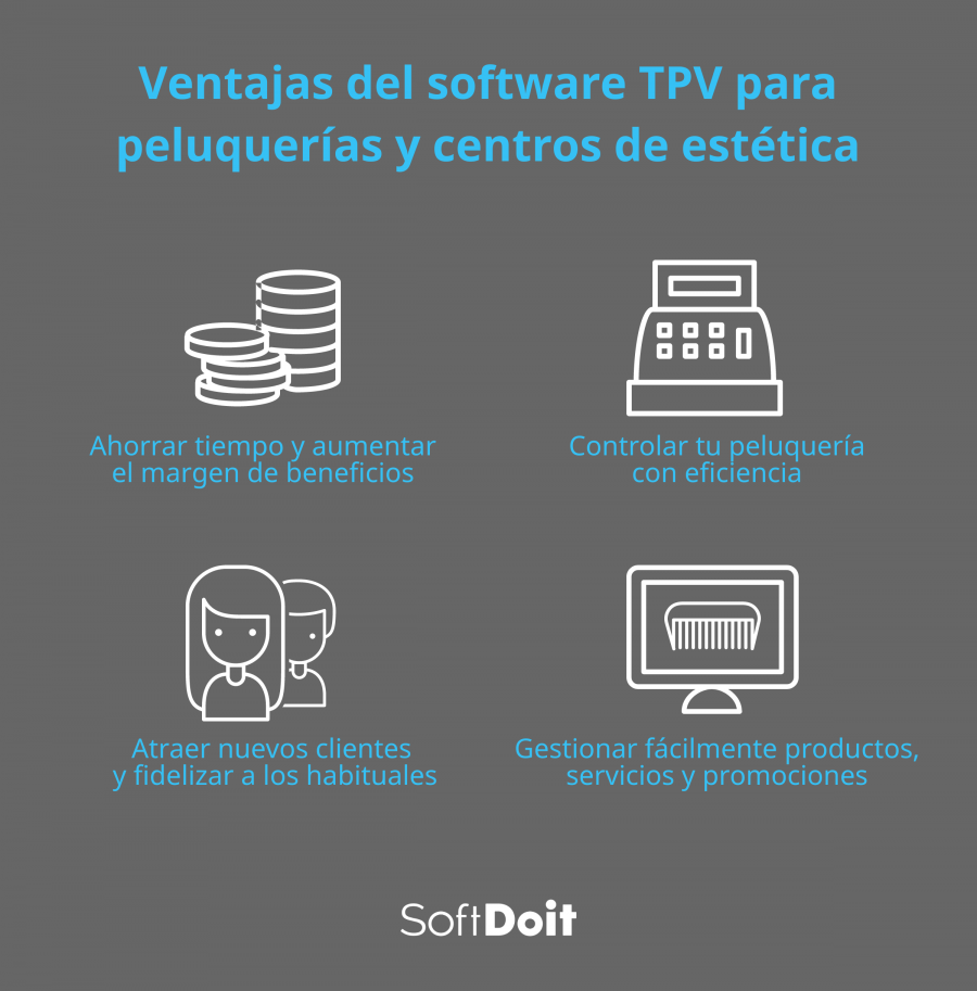Ventajas del software TPV para peluquerías y centros de estética